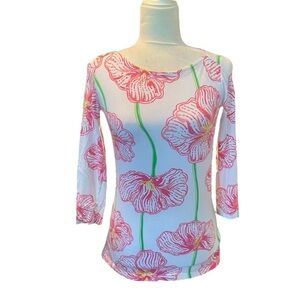 Lilly Pulitzer Andie Boatneck Resort Shirt